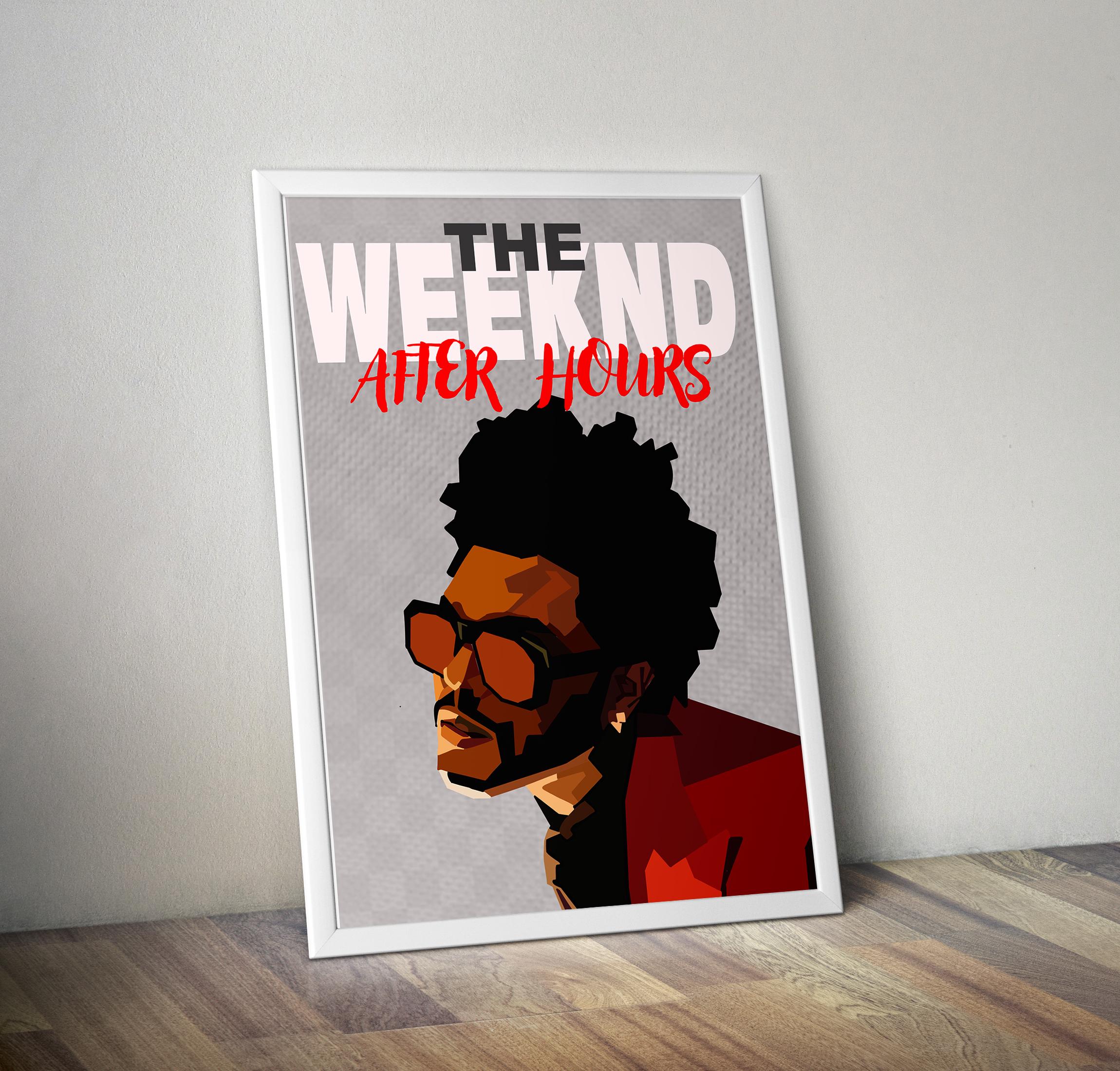 Cadre The Weeknd - Poster 42x30 Cm - Occasion