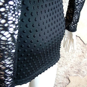 Cyber Goth Fishnet Mini Dress Small Futuristic Industrial Punk - Etsy