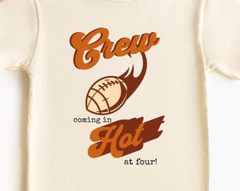 Personalized First Birthday Football Shirt, Toddler Birthday Tee