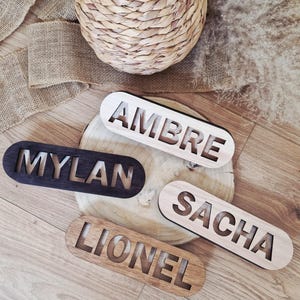 Personalized LED illuminated wooden first name – Birth gift, children&#39;s bedroom decoration – children&#39;s first name decoration