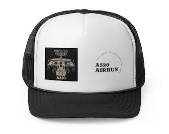 Airbus A320 Trucker Cap - Aviation Gear, Flight Enthusiast Hat, Pilot Gift, Vintage Aircraft Cap, Travel Accessory