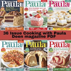 36 Issue Cooking with Paula Deen ,Recipes, Food Trends, Wine, Kitchen Gadgets. Download Digital Magazine Collection , Coloring, Art, Cooking