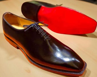 CHRISTIAN LOUBOUTIN Business oxford red sole shoes