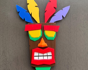 3D Printed Legendary Crash Bandicoot “Aku Aku” Head