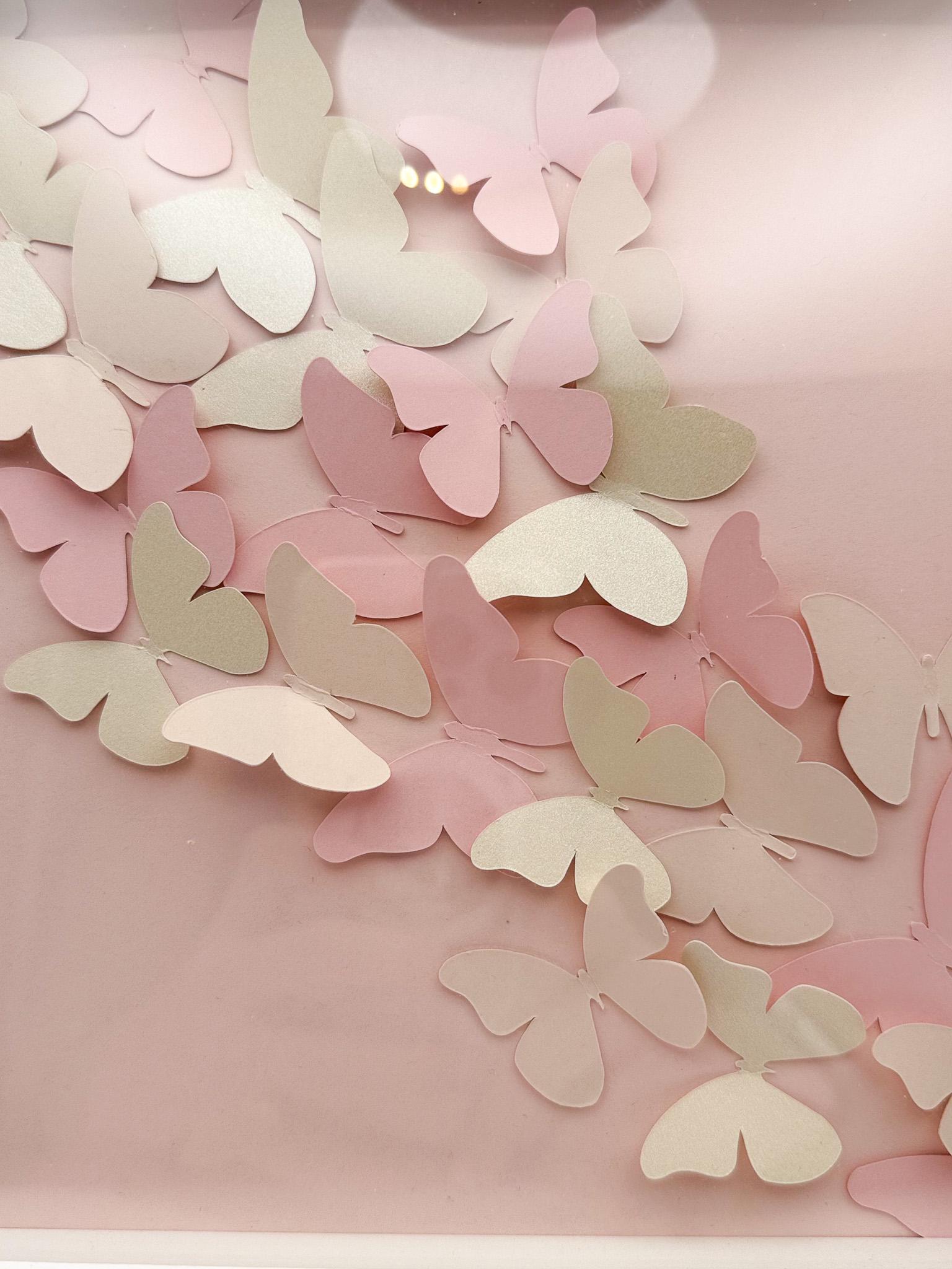 3D Paper Flying Butterfly Framed 8x8 Wall Art - Etsy