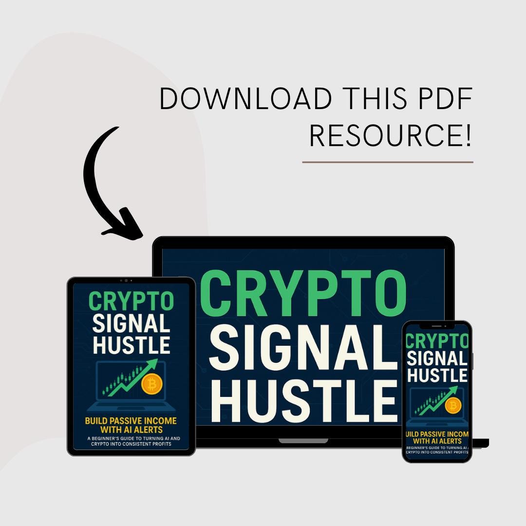 Crypto Signal Hustle: Build Passive Income With AI Alerts | Digital Trading  Guide for Beginners - Etsy UK