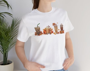 Pumpkin Spice Latte T-Shirt: Cozy Fall Coffee Lover Tee