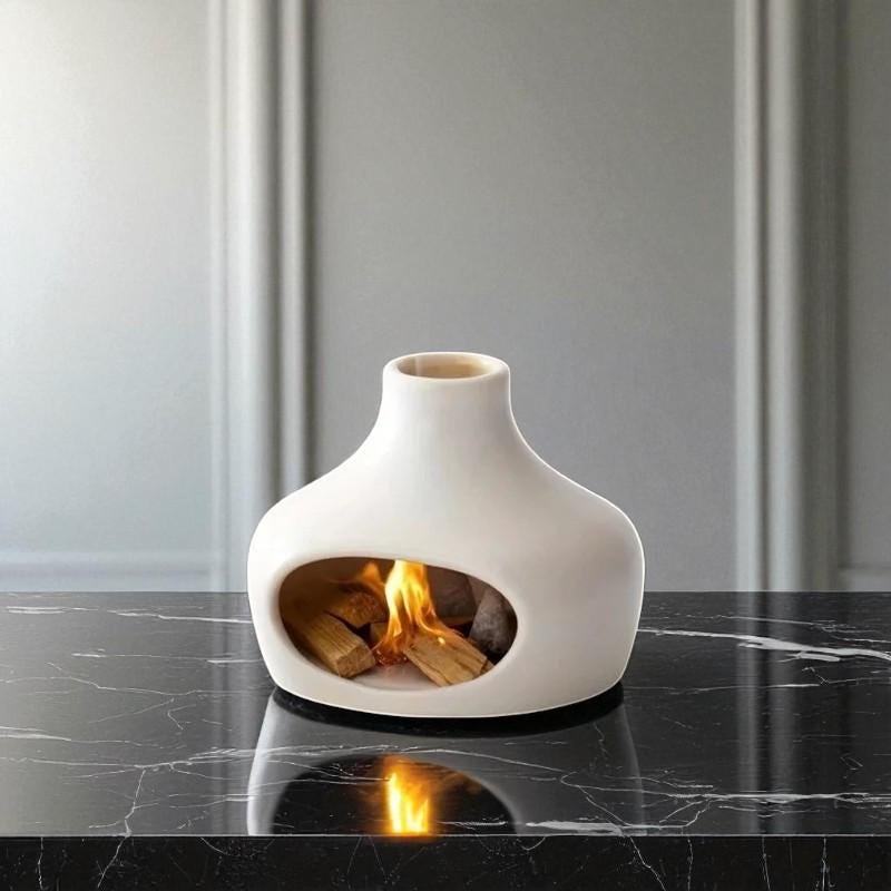 Ceramic Chimney Incense Burner – Smoke House Backflow Incense Holder | Cozy Home Decor | Aromatherapy Gift | Relaxation Burner | zen decor