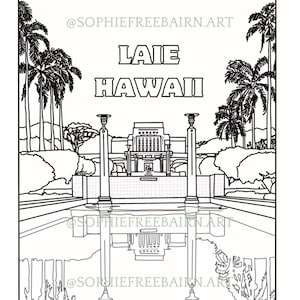 LDS Temple Coloring Pages PDF Printable