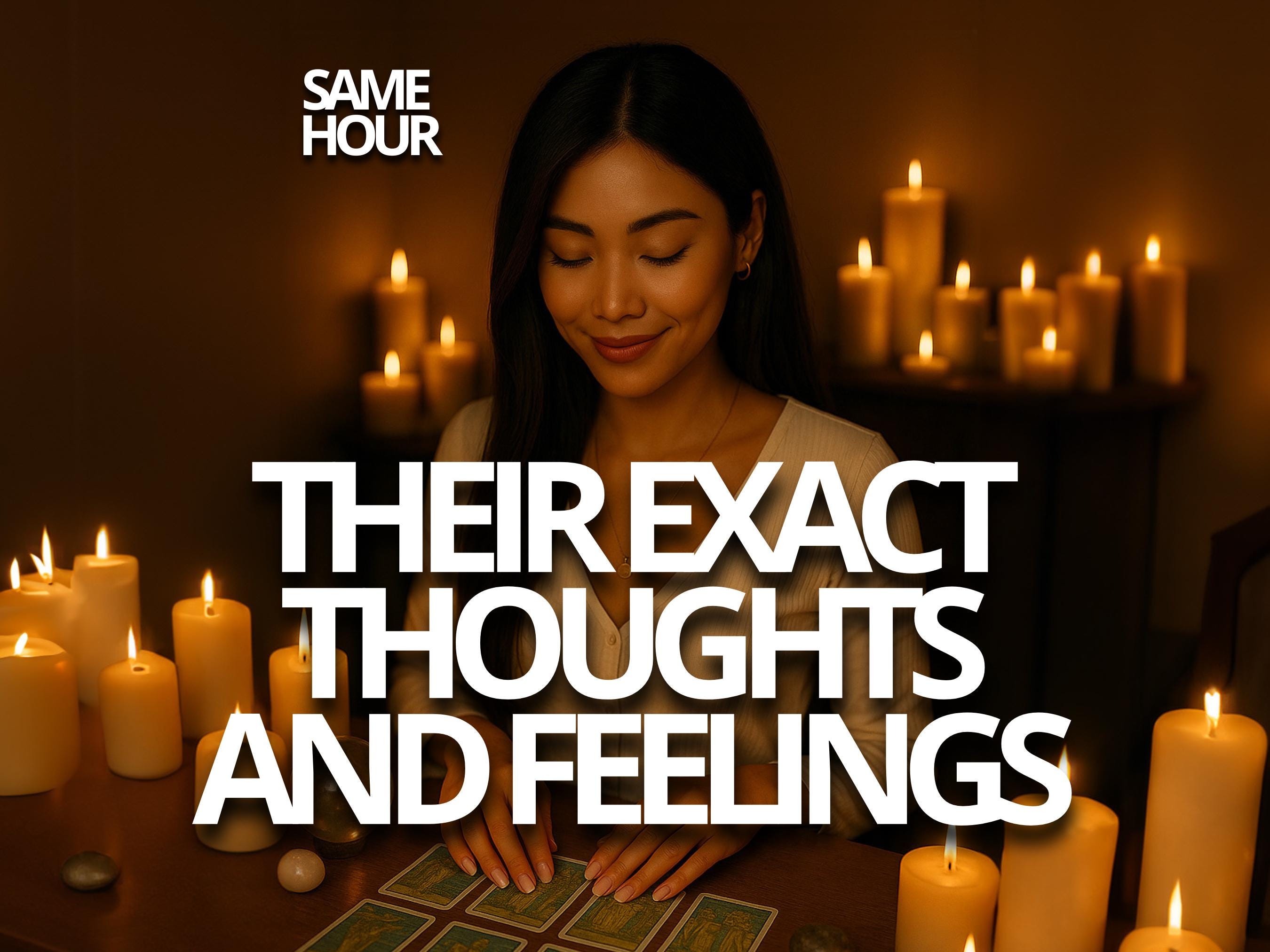 Same Hour Exact Thoughts and Feelings Reading, Psychic Reading, Medium Reading, Love Reading, Intuitive Message, Accurate Reading, Love