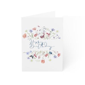 Floral Birthday Greeting Cards Set | 1, 10, 30, 50pcs | Perfect for Celebrations, Thank You Notes, Home Decor, and Personal Touches