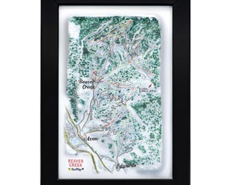 Beaver Creek Ski Resort 3D Raised Relief Map
