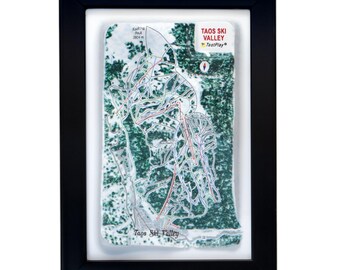 Taos Ski Valley Ski Resort 3D Raised Relief Map