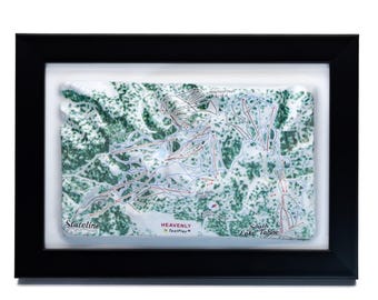 Heavenly Ski Resort 3D Raised Relief Map