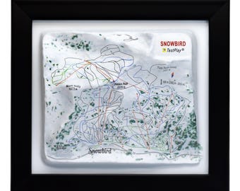 Snowbird Ski Resort 3D Raised Relief Map