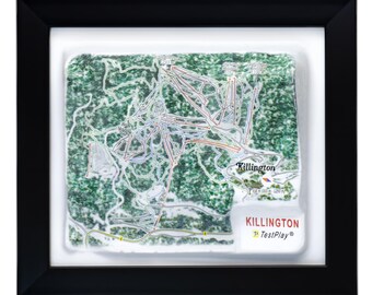 Killington Ski Resort 3D Raised Relief Map