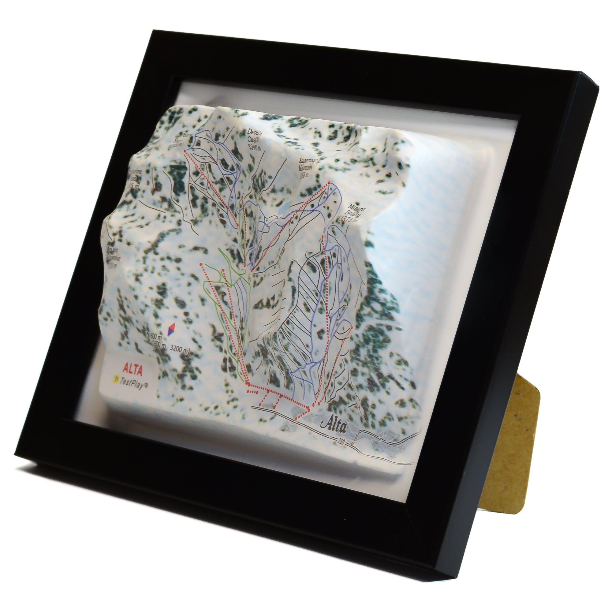 Alta Map Alta Ski Resort 3D Raised Relief Map - Etsy Australia