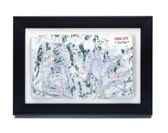 Park City Ski Resort 3D Raised Relief Map