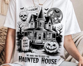 Paquete PNG de Halloween vintage: diseños de camisetas de terror (descarga digital)