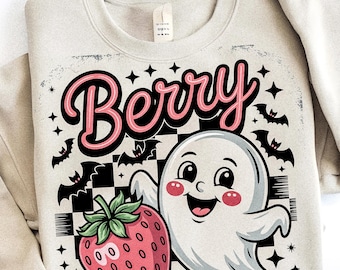 Erdbeer-Geist PNG - Karierte Halloween Clipart (digitaler Download)