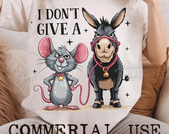 I Don't Give A Rat's Funny Sarcastic T-Shirt