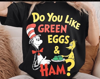 Green Eggs and Ham PNG | Dr. Seuss Day Sam-I-Am Design (Digital Download)