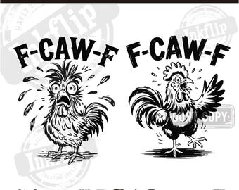 Lustiges Huhn SVG Bundle, sarkastischer Hahn, Crazy Henne (Digitale Dateien)
