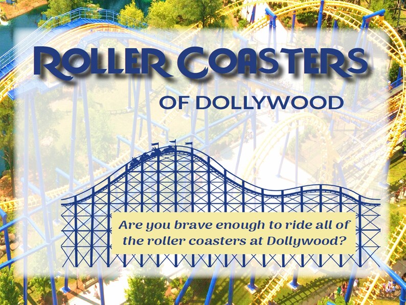 Roller Coasters of Dollywood Book Travel Pigeon Gatlinburg Dolly