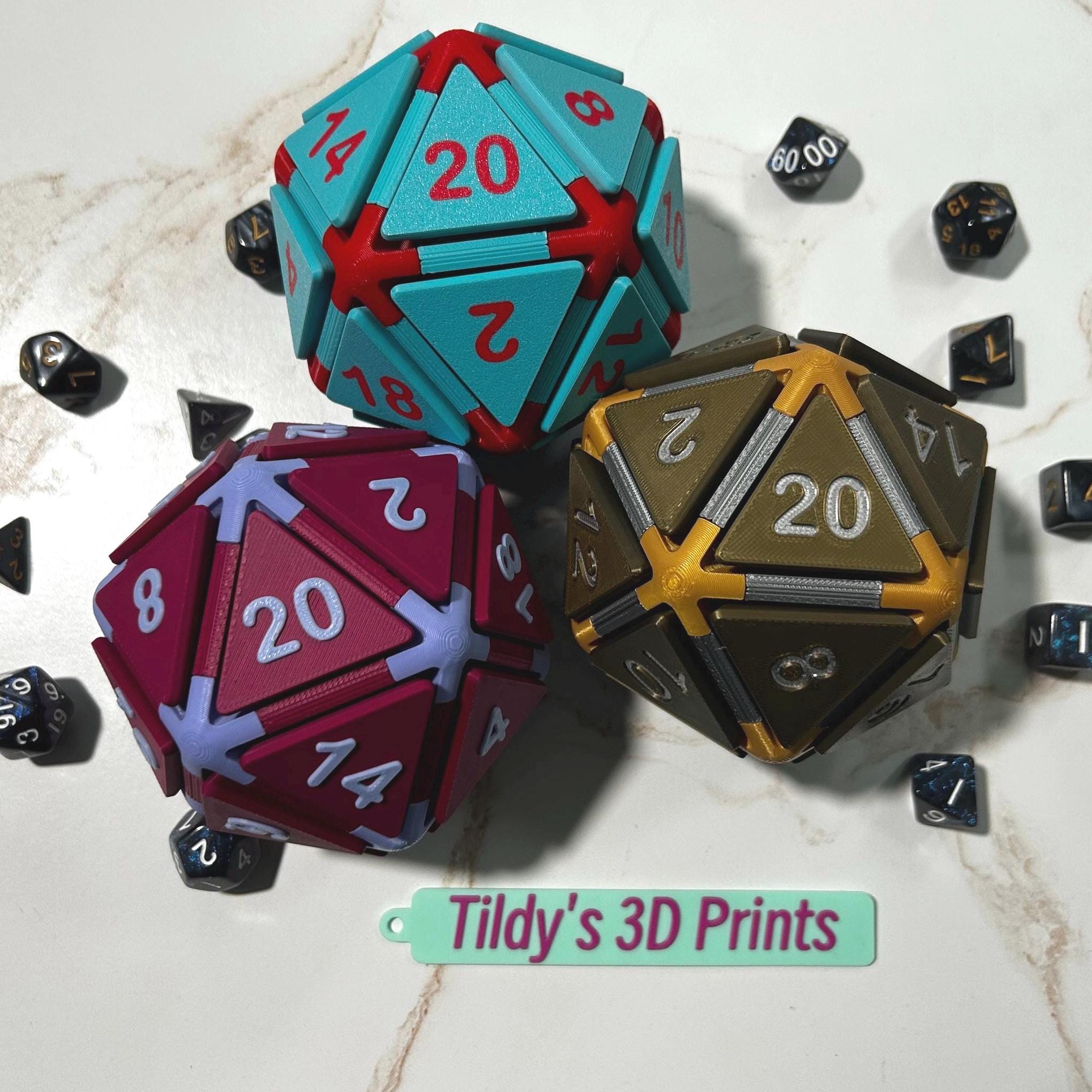 Click Twenty-DND Dice/Mechanical Keyboard Switch dnd Dice/Dungeons and Dragons Gift/DND Clicker/ Big Colored Fidget Dice/RPG  Gaming Dice