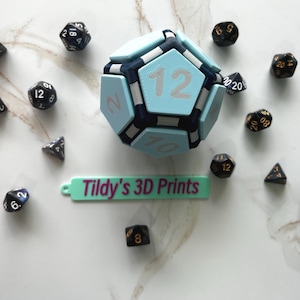 D12 &quot;Click Twelve&quot; Clicker Dice: 3D Printed - DND Gaming