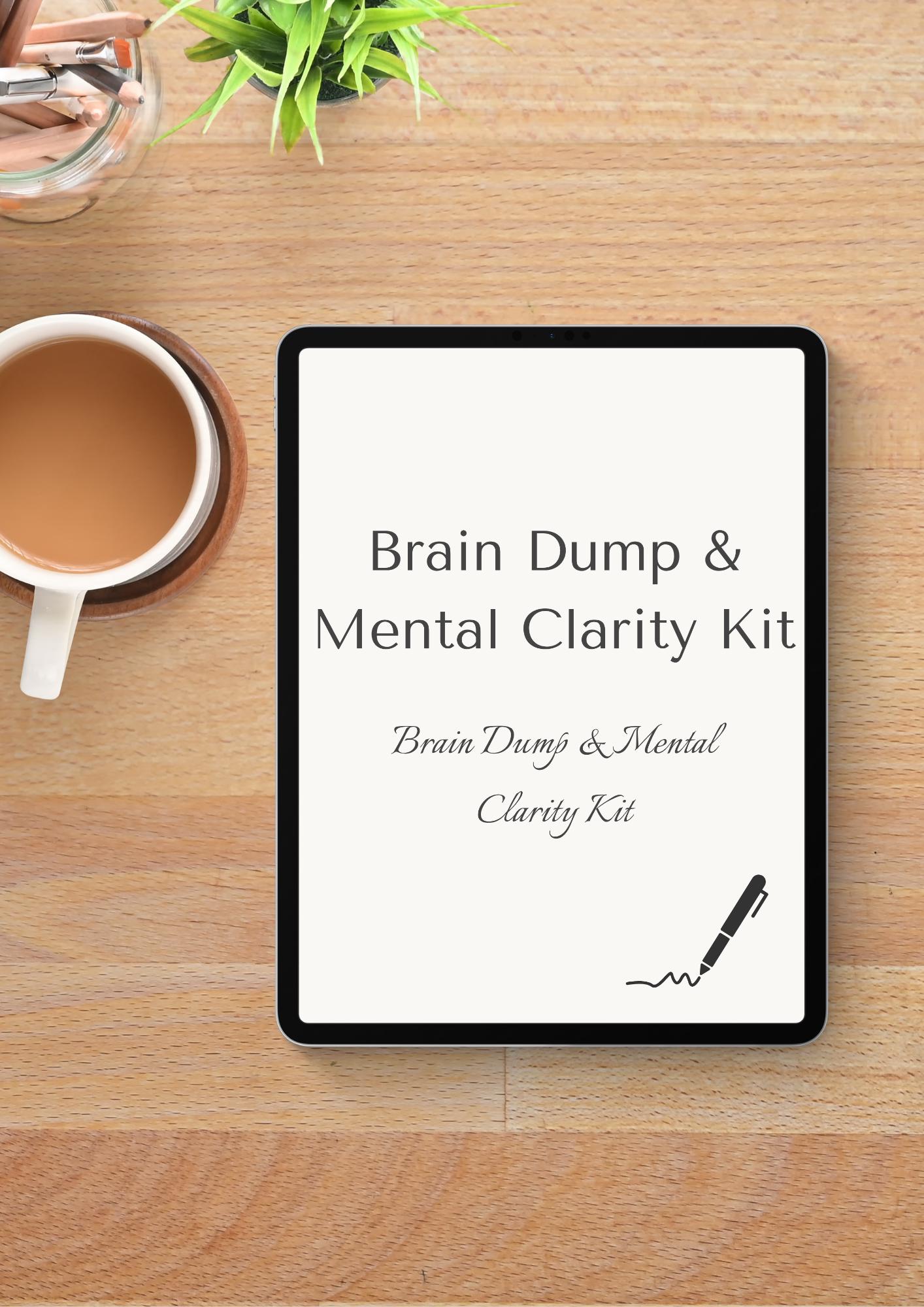 Brain Dump Journal for Anxiety – Mental Health Printable – Self Care PDF – Mood Tracker ...