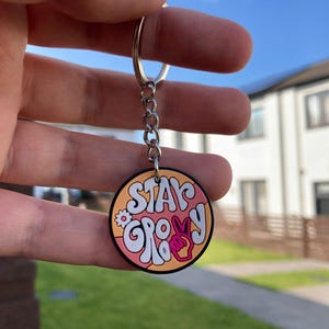 Stay Groovy Keychain