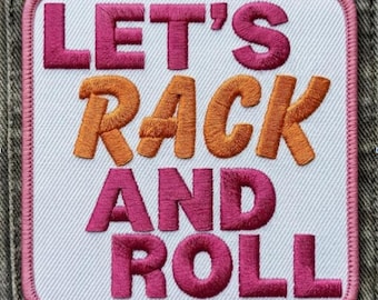 MAHJ Rack & Roll Patch | Funny Mahjong Iron-On Embroidered Patch | Mah Jongg Lover Gift for Jacket Hat Backpack Badge