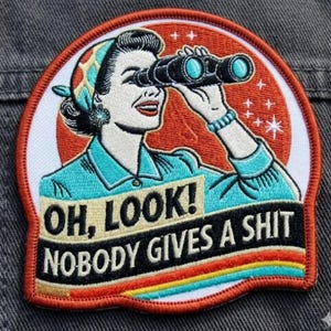 Respectful Disagreement Embroidered Patch, Funny Workplace Adult Humor Iron-On Badge for Jacket Backpack Gift