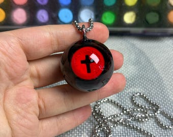 Lkbird Pastel Goth Eye Pendant Handmade Soft Gothic Jewelry US