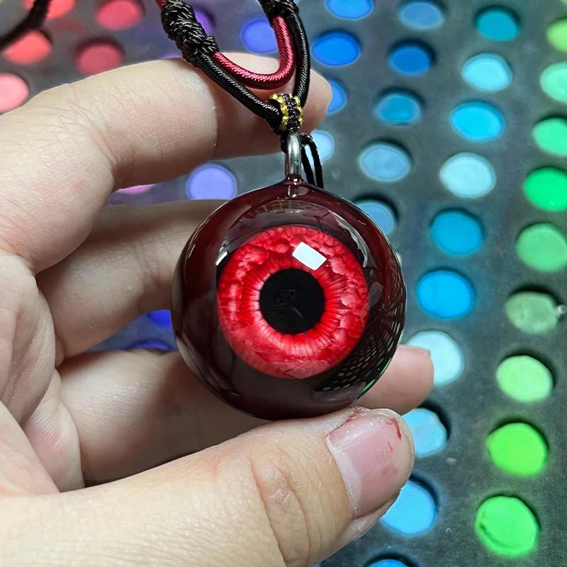 Lkbird Pastel Goth Eye Pendant Handmade Soft Gothic Jewelry US
