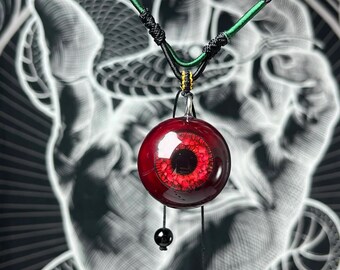 Lkbird Pastel Goth Eye Pendant Handmade Soft Gothic Jewelry US