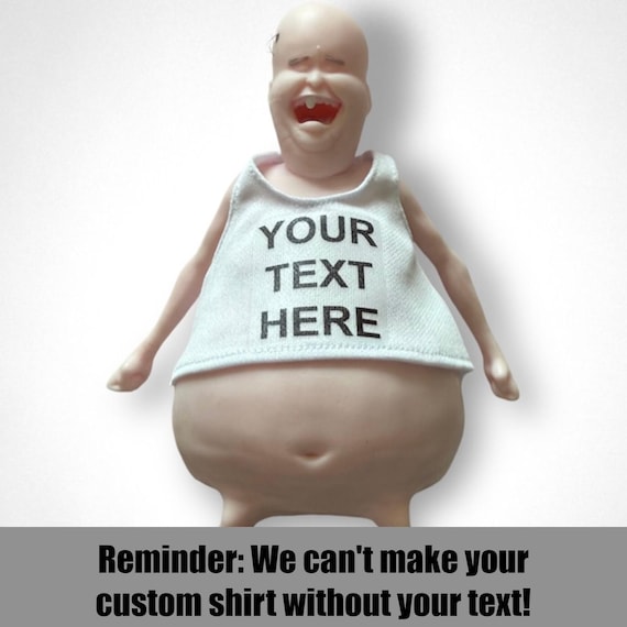 Customizable Squishy Doll – Personalized Shirt, Stress Toy Gift