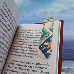 Colorful Floral Bookmark - Just One More Page, Book Lover Gift, Reading Accessory, Literary Decor, School Supplies, Gifts for Readers