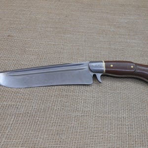 Hand Forge Rambo Bowie Knife Wootz Steel Micarta Handle Leather Sheath