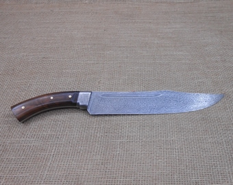 Hand Forged Damascus Knife Custom Blacksmith Made Blade Full Tang
