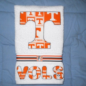 Univ of Tennessee Volunteers Kitchen Hand Towel, Tennessee Vols Bathroom Hand Towel, Univ of Tennessee Grad Gift, Volunteers Fan Gift