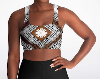 Gepolsterter Sport-BH - AOP Fiji Masi 8