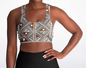 Padded Sports Bra - AOP Fiji Masi 6