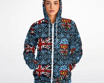 Fiji Flag Microfleece Ziphoodie
