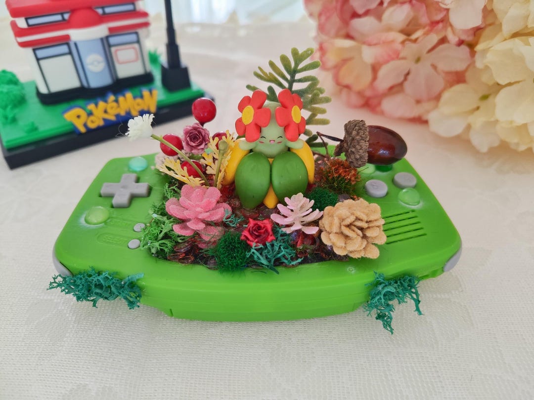 Gameboy Advance Terrarium Diorama - Bellossom - Etsy