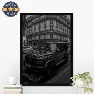 Vintage Car Poster, Mercedes G Wagon, Sports Car Wall Art, Gift for Him, Wall Decor, Iconic Car Poster, Car Fan Gift, Multi-Versions