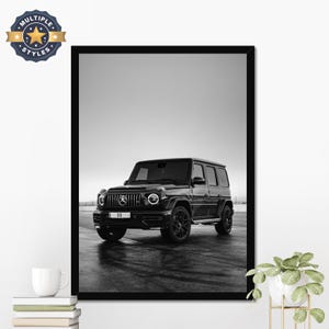 Vintage Car Poster, Mercedes G Wagon, Sports Car Wall Art, Gift for Him, Wall Decor, Iconic Car Poster, Car Fan Gift, Multi-Versions