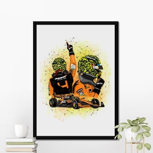 Lando Norris Artwork, Lando Norris Wall Art, Formula 1 Poster, F1 Artwork, F1 Wall Art Poster, Gift For Him, Motivational Sport Poster