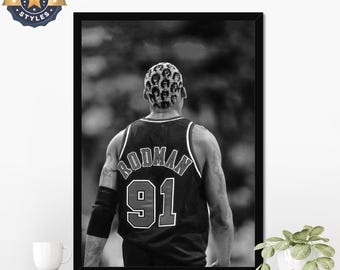 デニス ロッドマン シカゴ ポスター、キャンバス、バスケットボール